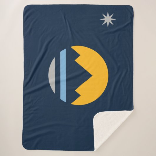 Flagge von Reno (Stadt Nevada) Sherpadecke (Vorderseite)