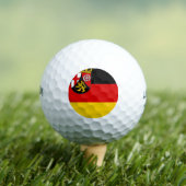 Flagge von Rheinland-Pfalz Golfball (Insitu T-Shirt)