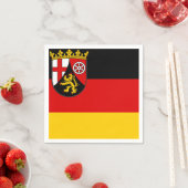 Flagge von Rheinland-Pfalz Neapel Serviette (Beispiel)
