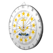 Flagge von Rhode Island (US-Staat) Dartscheibe (Vorderseite rechts)