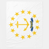Flagge von Rhode Island (US-Staat) Fleecedecke (Vorderseite)