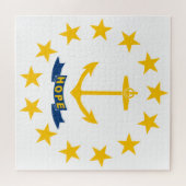 Flagge von Rhode Island (US-Staat) Puzzle (Horizontal)
