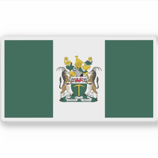 Flagge von Rhodesia (1968-1979), Afrika Aufkleber (Vorderseite)