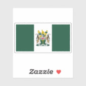 Flagge von Rhodesia (1968-1979), Simbabwe Aufkleber (Blatt)