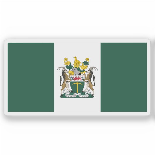 Flagge von Rhodesia (1968-1979), Simbabwe Aufkleber (Vorderseite)
