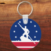 Flagge von Richmond, Schlüsselanhänger Virginia (Vorderseite)