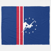 Flagge von Richmond, Virginia Fleece Blanket (Vorderseite (Horizontal))