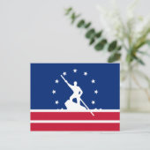Flagge von Richmond, Virginia Postkarte (Stehend Vorderseite)