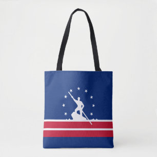 Flagge von Richmond, Virginia Tote Tag Tasche