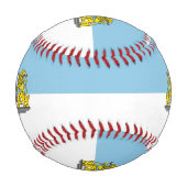 Flagge von Riga, Lettland-Baseball Baseball (Rückseite)
