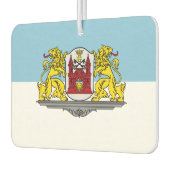 Flagge von Riga, Lettland Bib Autolufterfrischer (Links)