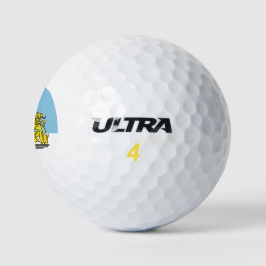 Flagge von Riga, Lettland Golfball (Logo)