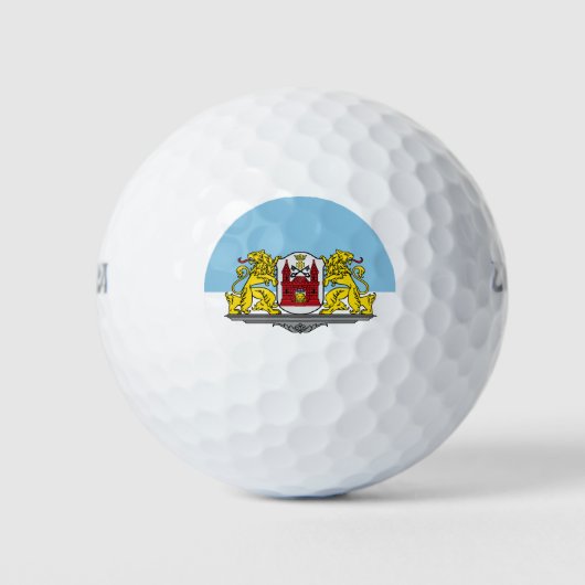 Flagge von Riga, Lettland Golfball (Vorderseite)