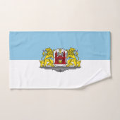 Flagge von Riga, Lettland Handtuch (Handtuch)