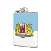 Flagge von Riga, Lettland-Hüftkolben Flachmann (Links)