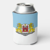 Flagge von Riga, Lettland kann kühlen Dosenkühler (Kanne Rückseite)