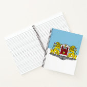 Flagge von Riga, Lettland-Notebook Notizblock (Innenseite)