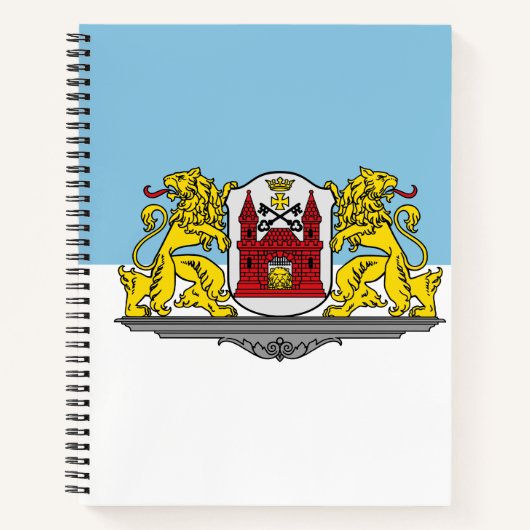 Flagge von Riga, Lettland-Notebook Notizblock (Vorderseite)