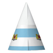 Flagge von Riga, Lettland Party Hat Partyhütchen (Rückseite)