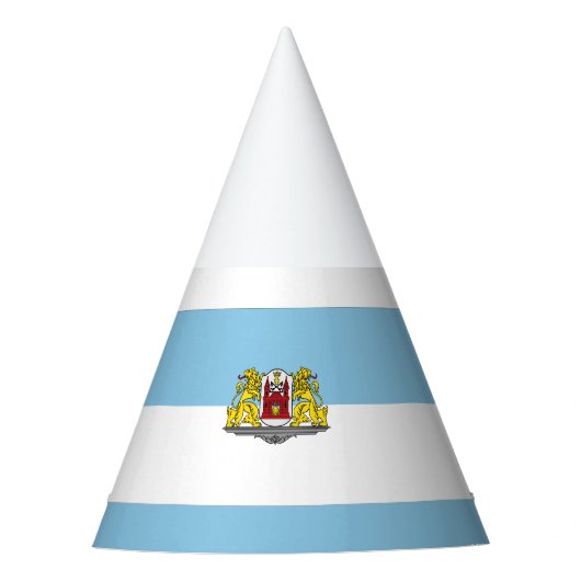 Flagge von Riga, Lettland Party Hat Partyhütchen (Vorderseite)