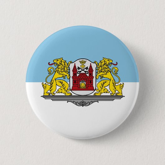 Flagge von Riga, Lettland Pinback Button (Vorderseite)