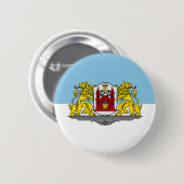Flagge von Riga, Lettland Pinback Button (Vorne & Hinten)