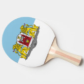 Flagge von Riga, Lettland Ping-Pong Paddle Tischtennis Schläger (Seitenansicht)