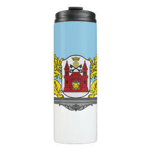 Flagge von Riga, Lettland Thermal Tumbler Thermosbecher