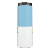 Flagge von Riga, Lettland Thermal Tumbler Thermosbecher (Rückseite)