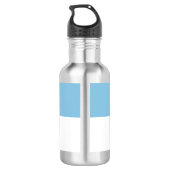 Flagge von Riga, Lettland Wasserflasche aus rostfr (Rückseite)