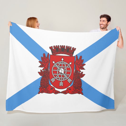 Flagge von Rio de Janeiro (Brasilien) Fleecedecke (Beispiel)