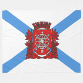 Flagge von Rio de Janeiro (Brasilien) Fleecedecke (Vorderseite (Horizontal))