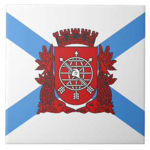 Flagge von Rio de Janeiro (Brasilien) Fliese
