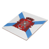 Flagge von Rio de Janeiro (Brasilien) Fliese (Seite)