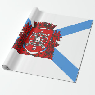 Flagge von Rio de Janeiro (Brasilien) Geschenkpapier