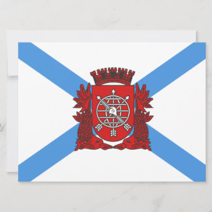 Flagge von Rio de Janeiro (Brasilien) Karte