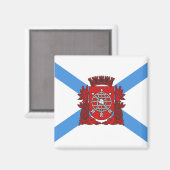Flagge von Rio de Janeiro (Brasilien) Magnet (Vorderseite/Rückseite)