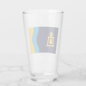 Flagge von Riverside (Kalifornien) Glas (Rückseite)
