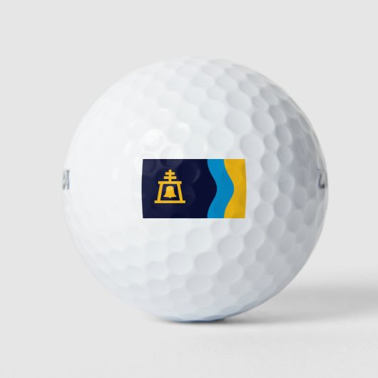 Flagge von Riverside (Kalifornien) Golfball (Vorderseite)