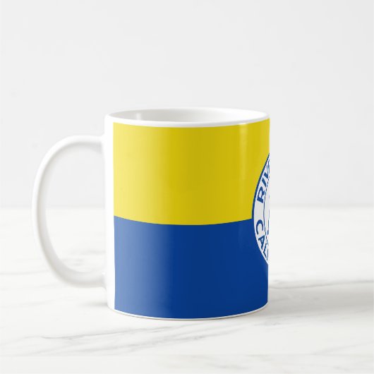 Flagge von Riverside, Kalifornien Kaffeetasse (Links)