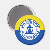 Flagge von Riverside, Kalifornien Magnet (Vorderseite/Rückseite)