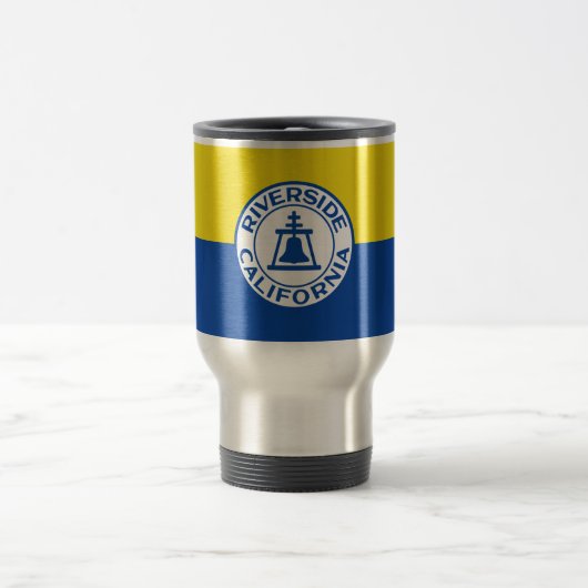 Flagge von Riverside, Kalifornien Reisebecher (Mittel)