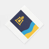 Flagge von Riverside (Kalifornien) Serviette (Ecke)
