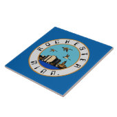 Flagge von Rochester (Minnesota) Fliese (Seite)