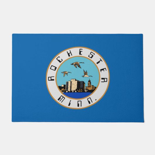Flagge von Rochester (Minnesota) Fußmatte (Vorderseite)