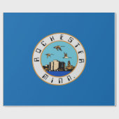 Flagge von Rochester (Minnesota) Geschenkpapier (Flach)