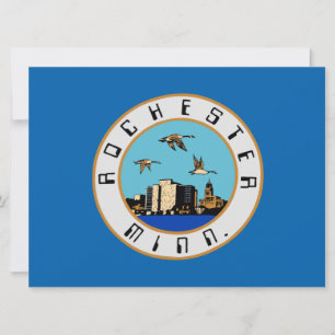 Flagge von Rochester (Minnesota) Karte