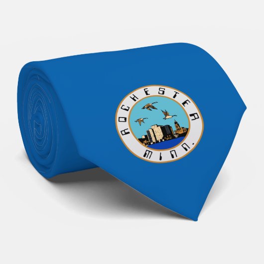 Flagge von Rochester (Minnesota) Krawatte (Gerollt)