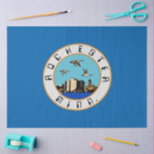 Flagge von Rochester (Minnesota) Seidenpapier (Basteln)