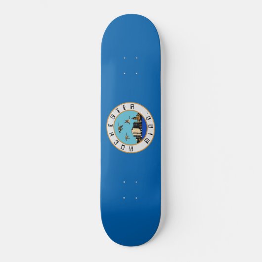 Flagge von Rochester (Minnesota) Skateboard (Vorderseite)